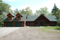 Custom Log Homes Built by Carlton Construction MN.